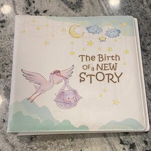 Yulka Crafts Baby Photo Album with Stork and Elephant Design